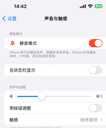 随州苹果15Pro维修网点分享iPhone15Pro系列机型中隐藏静音图标 